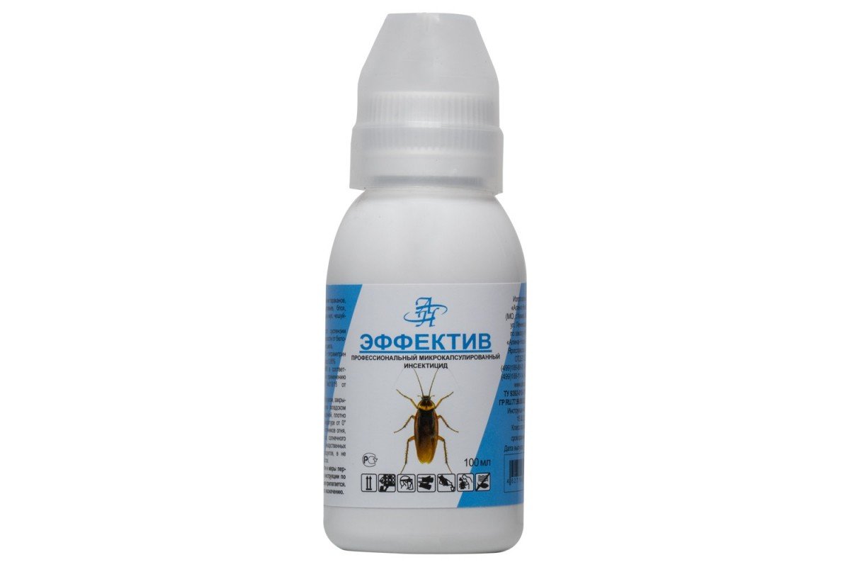 Засіб від тарганів Ефектив на основі пропоксура та тетраметрину