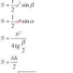 Как найти высоту ромба. Формулы - МАТВОКС