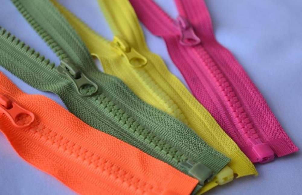 Assorted YKK zippers