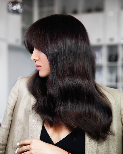 Темний шоколадний відтінок волосся