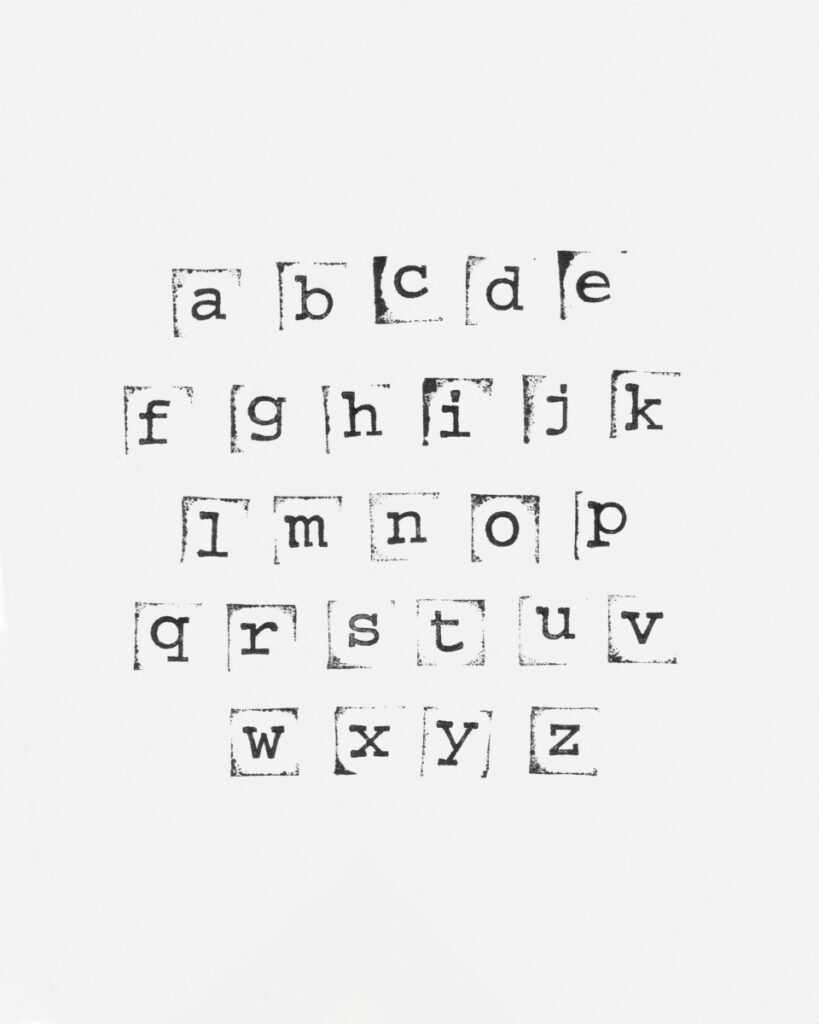 Приклади символів нижнього регістру