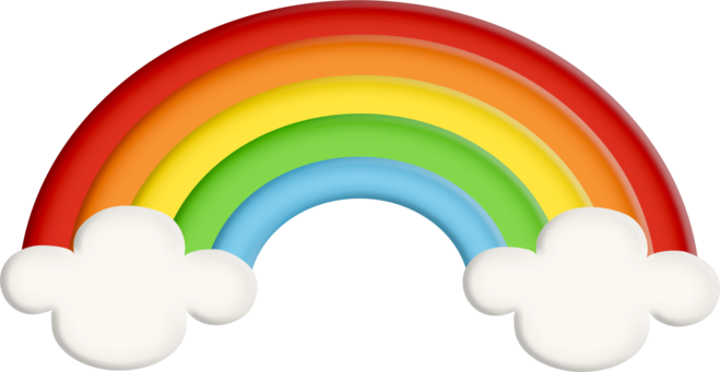 Веселка, намальована дітьми