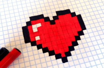 Як просто намалювати сердечко по клітинках: покрокова інструкція