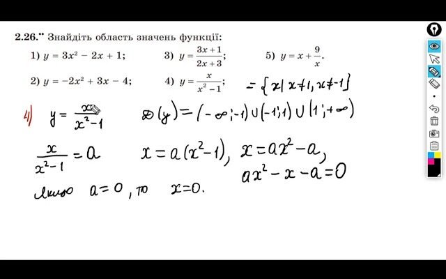 Приклади розв’язання: як знайти область значень функції ефективно