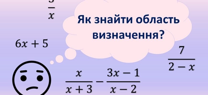 Як знайти область визначення функції онлайн: покрокова інструкція