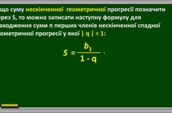 Як знайти суму нескінченної геометричної прогресії: простий гайд